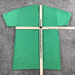 Vintage Russell Athletic Shirt Mens Small Green NuBlend Henley Short Sleeve