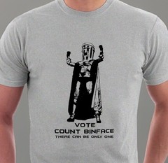 VOTE Count Binface T-shirt MP Politics Tee Sillytees