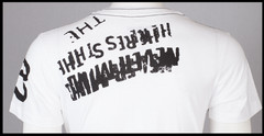 $69 TRUE RELIGION White Black STENCEL Short Sleeve Graphic T-shirt NWT