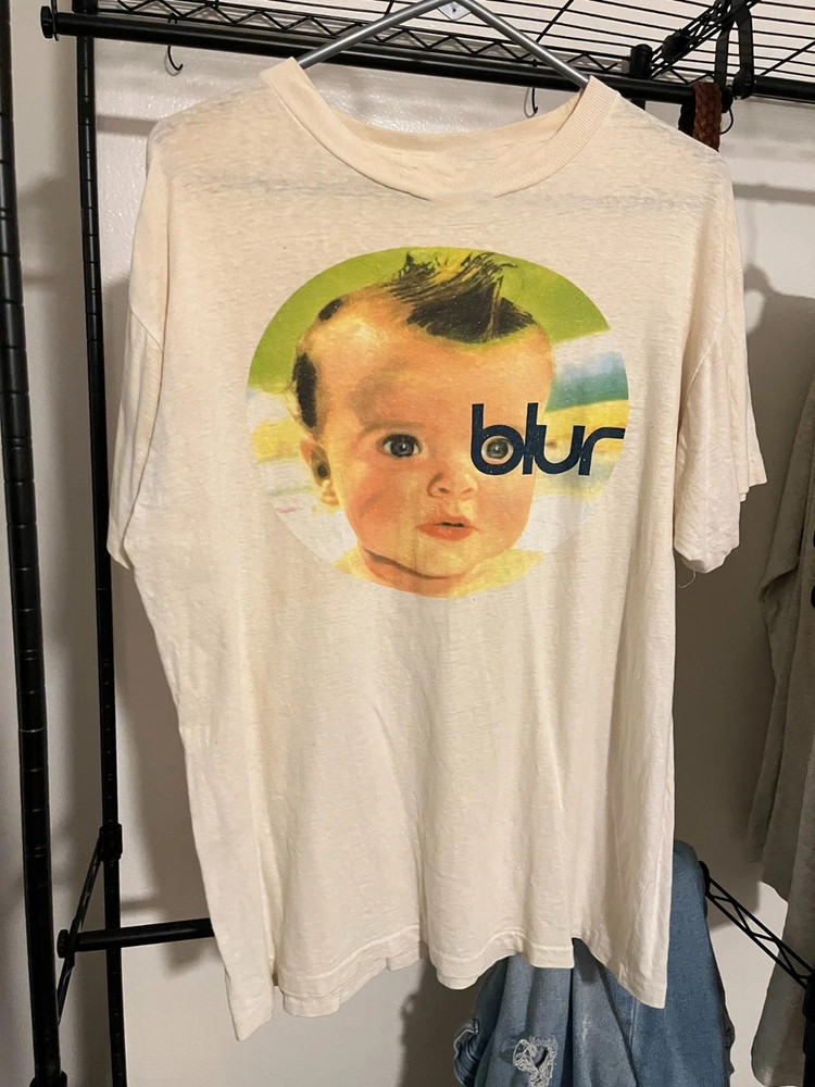 Vintage Blur Band Music Singer Short Sleeve T- Shirt Full Size S-5XL BO731