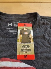 Men’s GALT Short Sleeve Patriotic Graphic Tee T-Shirt Gray Size Medium