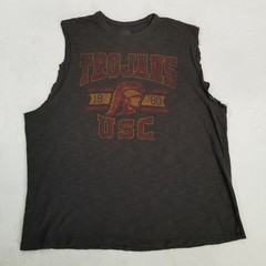 47 Brand Men’s Charcoal Grey USC Trojans 1880 Cut-Off Muscle Tank Top Size M