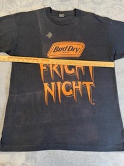 Vintage Screen Stars Best Bud Dry Fright Night Mens T-Shirt Sz XL Made In USA