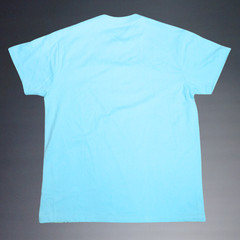 ASTRO BOY TEZUKA PRODUCTIONS LIGHT BLUE+FLOWERS EMBROIDERED GRAPHIC T-SHIRT LRG