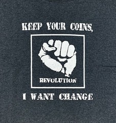 Revolution • Keep Your Coins, I Want Change T-shirt Size Medium Heather Black