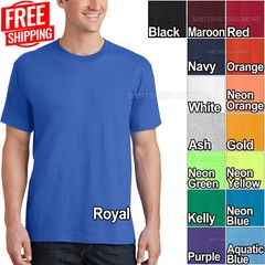 TALL Mens 100% Cotton Tee Classic Fit T-Shirt LT, XLT, 2XLT, 3XLT, 4XLT NEW!