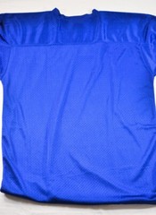 men’s Schutt practice jersey size S/M blue v-neck mesh design elastic sleeves