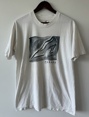 VINTAGE 90s Parade Of Shoes Fashion Footwear Graphic Art T-Shirt – Large