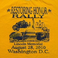 2010 Restoring Honor Rally Washington DC Political Graphic Ringer T-Shirt – XL