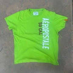 Aeropostale So Cal Y2K Vintage Green Graphic T-Shirt XXL