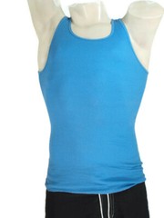 Sexy Ribbed Cotton Tank Top by Go Softwear PDS BLUE S-M-XL