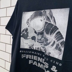 BILLIONAIRE BOYS CLUB BBC FRIENDS AND FAMILY SS KNIT BLACK OVERSIZED
