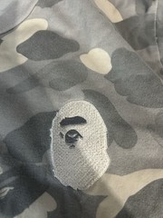 Bape city camo large ape head tee grey