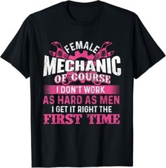 Female Mechanic – Aircraft Plane Lover Airplane Maintenance Unisex T-Shirt