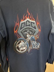 Vintage Orange County Choppers Flames Long sleeve Shirt 2000s Blue Longsleeve