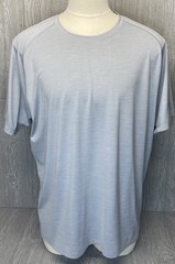 Peter Millar Aurora Performance T-Shirt Men’s XXL Gray S/S Leisure UPF 50+ 2XL