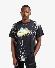 Nike Max 90 World Order T-Shirt Black Bold Lightning Logo Black size S, M, L, XL