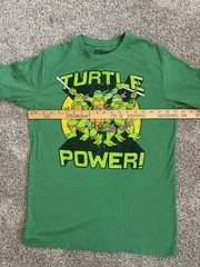 Nickelodeon Teenage Mutant Ninja Turtles T-Shirt Men’s Small 34-36 Green 2016