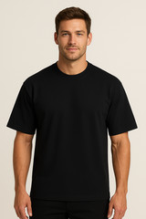 Plain Tall T-shirts Round Neck[JOHN SON]Super Heavy Weight[L~7XL]Big Size Single