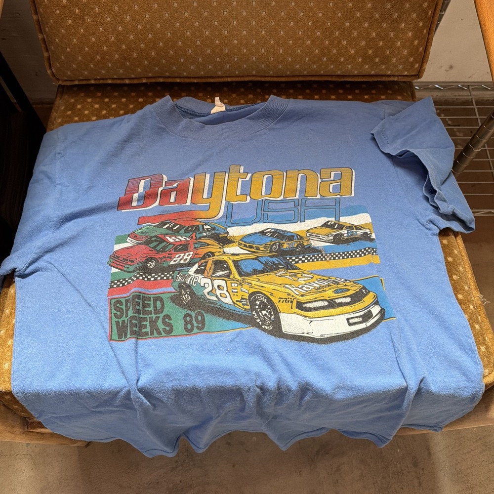 Vintage California Beach Co. Shirt Mens XLarge Daytona NASCAR Speedweeks 89 Tee