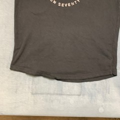 American Eagle Outfitters T Shirt Mens Medium Black “AE77” Graphics Round Neck