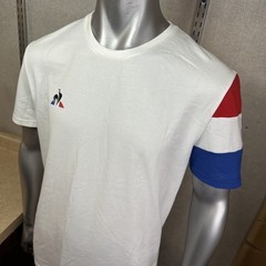 Vintage Le Coq Sportif T-Shirt Men’s XL White Blue Red Retro Sport Logo Tee