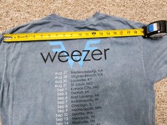 Weezer Blue Album Tour 1994 Large Mens Mineral Wash Tee Ripple Junction