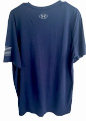 Under Armour Freedom Loose T-Shirt Athletic UA Gym US Flag Mens Sz L Patriot Run