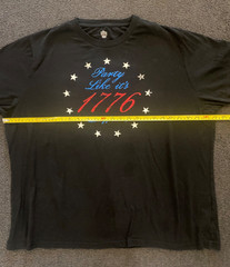 Men’s XXL 50-52 Party Like its 1776 Crusher T Shirt Patriotic Comfort Wear