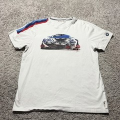 BMW Motorsport Shirt Adult Large White M3 M5 Car Graphic Racing Tee BMW Mens L