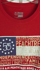 Peachtree Road Race T-Shirt Bundle Set of 5 2014, 2018, 2019 (2 Versions) & 2020