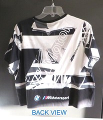 NWT Puma BMW Motorsport MMS WMN Street tee Men’s T Shirt White Black Sz: XL/TG