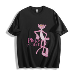 Unisex Pink Panther Classic Cartoon Graphic T-Shirt Vintage Character Tee