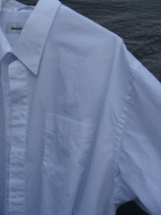 Albert Nipon Men’s White Shirt Classic Casual Cuff Style Large 17 1/2, 32-33