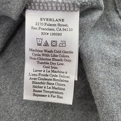 Everlane T-Shirt Men’s M Gray Grey Organic Cotton NWOT Sustainable Heavyweight