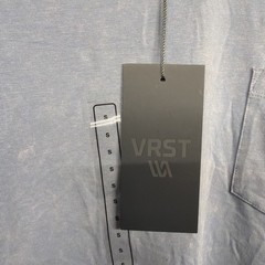 VRST Men’s Size Small Essential Pocket Tee Muted Denim NWT SKU 001