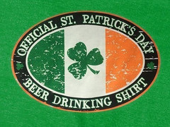 St Patrick’s Day Irish Rogue Kelly Green Official Beer Drinking T-Shirt 70% OFF