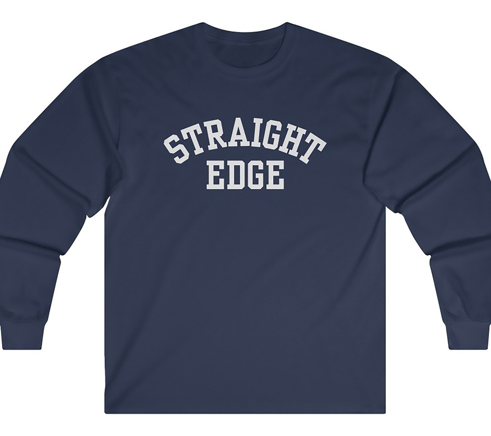 STRAIGHT EDGE Drug Free sxe XXX Minor Threat – Long Sleeve T / Crewneck Fleece
