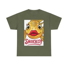 SMOOCHES! Big Kiss Goldfish Graphic tshirt Gildan Choose Color & Size