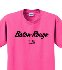 Baton Rouge, Louisiana State T-Shirt Short Sleeve Graphic Tee Unisex apparel