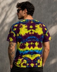 Hand Dyed Shirt Sleeve Tie Dye T Shirt Unisex For Men And Women