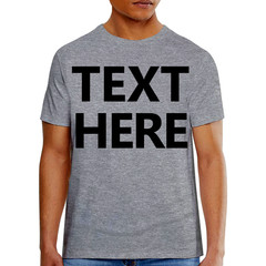 Hanes 5180 Men’s T-Shirt – Custom Print – Add Any Text – Personalized Tee