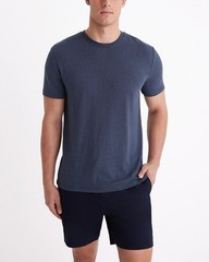 NWT – EXPRESS Men’s Navy Linen-Blend Pocket Short Sleeve Shirt Sz XL – $38