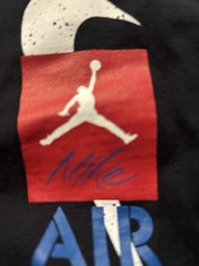Nike Air Jordan Mean Used Shirt Size XL Black White Red