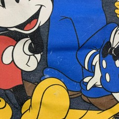 Disney T Shirt Mens Small S Pullover Crew Neck Mickey & Friends Dark Slate Blue