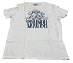 Men XL Lucky Brand Triumph Motorcycle Thin T-Shirt tee Vintage G1