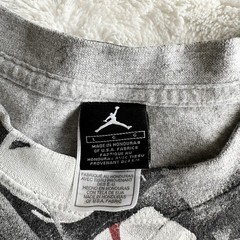 Vintage Nike Air Jordan Shirt Tee Mens Large Gray Sneaker AOP Jumpman Streetwear