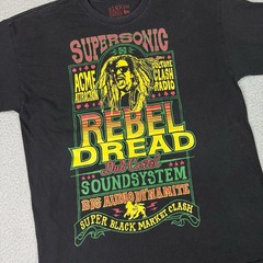 Krew T Shirt Adult XL Black Rebel Dread Skateboarding Streetwear Graphic Rasta