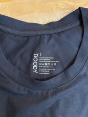 Boody Men’s Classic Crew Neck T-Shirt In Midweight Bamboo Navy Size Large