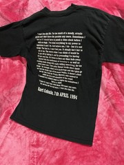 Vintage 90’s Kurt Cobain Nirvana Memorial Tribute T-Shirt